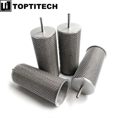 Sintered Stainless Hlau Hlau Mesh Lim Tube