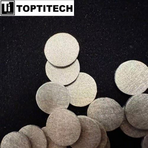 Titanium Fiber Paper φ10*1mm High Temperature Resistant Substrate high quality